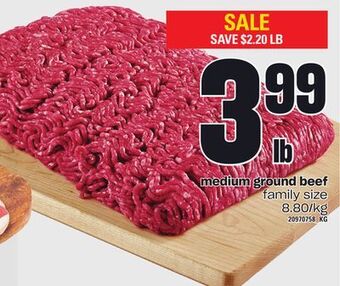 Loblaws Medium ground beef offer