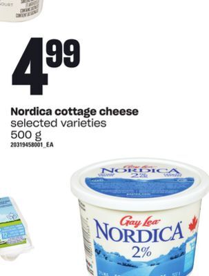 Independent Grocer Nordica cottage cheese, 500 g offer