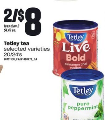 Independent Grocer Tetley tea, 20/24's offer