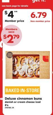 Independent Grocer Deluxe cinnamon buns, 8's offer