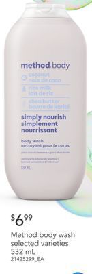 Loblaws Method body wash, 532 ml offer