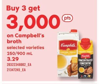 Fortinos Campbell's broth, 250/900 ml offer