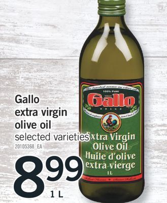 Fortinos Gallo extra virgin olive oil, 1 l offer