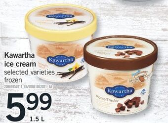 Fortinos Kawartha ice cream, 1.5 l offer
