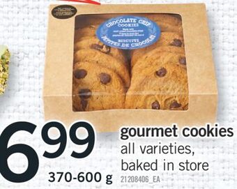 Fortinos Gourmet cookies, 370-600 g offer