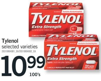 Fortinos Tylenol, 100's offer