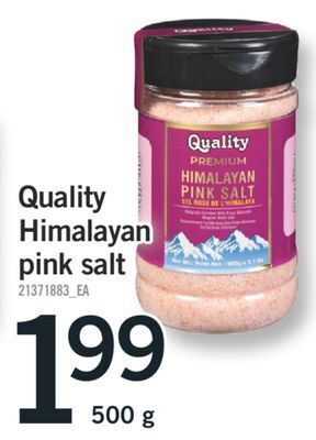 Fortinos Quality himalayan pink salt, 500 g offer