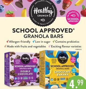 Fortinos School approved® granola bars offer