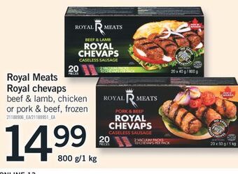Fortinos Royal meats royal chevaps offer