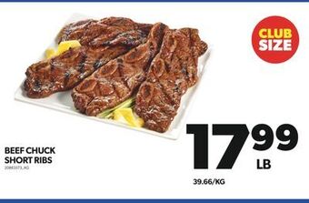 Real Canadian Superstore Beef chuck short ribs offer