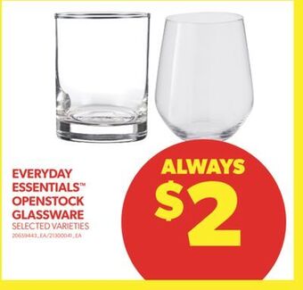 Real Canadian Superstore Everyday essentials™ openstock glassware offer