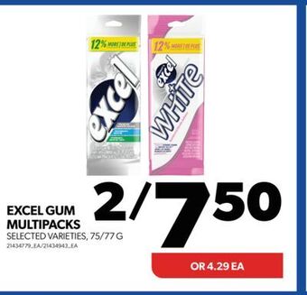 Real Canadian Superstore Excel gum multipacks, 75/77 g offer