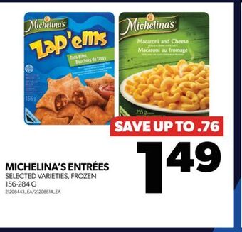 Real Canadian Superstore Michelina's entrées, 156-284 g offer