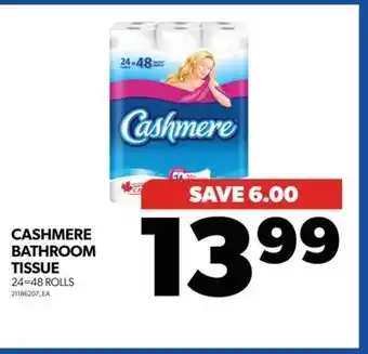 Real Canadian Superstore Cashmere bathroom tissue, 24=48 rolls offer
