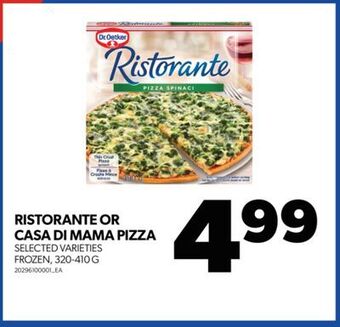 Real Canadian Superstore Ristorante or casa di mama pizza, 320-410 g offer