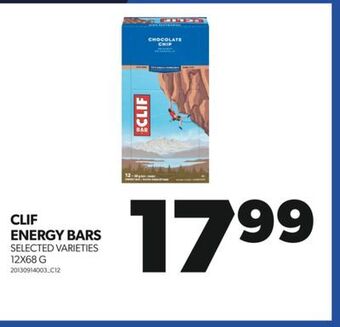Real Canadian Superstore Clif energy bars, 12x68 g offer