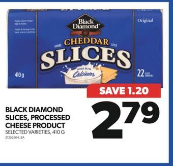 Real Canadian Superstore Black diamond slices, processed cheese product, 410 g offer