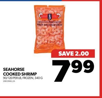 Real Canadian Superstore Seahorse cooked shrimp, 340 g offer