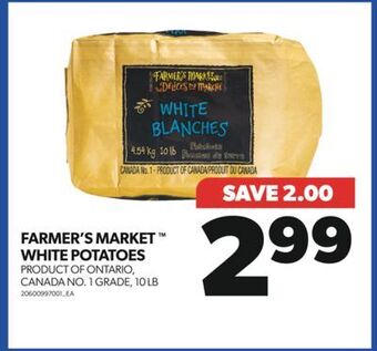 Real Canadian Superstore Farmer's market™ white potatoes, 10 lb offer