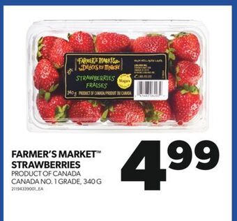 Real Canadian Superstore Farmer's market™ strawberries, 340 g offer