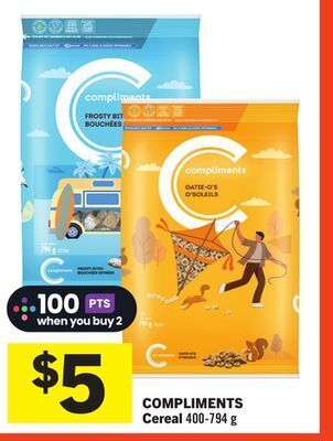 Foodland Compliments cereal 400-794 g offer
