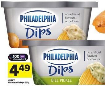 Foodland Kraft philadelphia dips 227 g offer