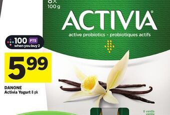 Foodland Danone activia yogurt 8 pk offer