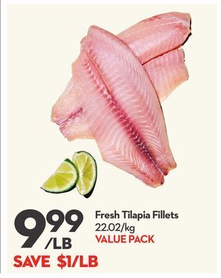 Longo's Fresh tilapia fillets offer