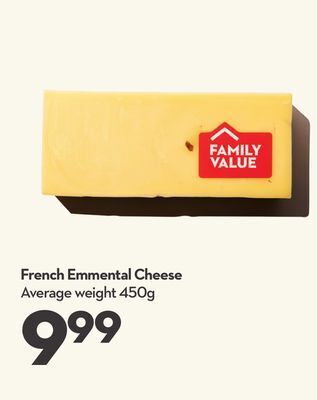 Longo's French emmental cheese offer