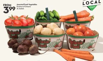 Longo's Assorted fresh vegetables offer