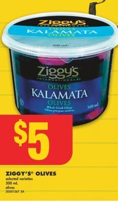No Frills Ziggy's® olives, 500 ml offer