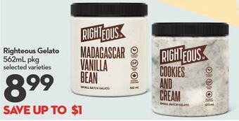 Longo's Righteous gelato offer