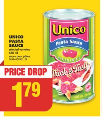No Frills Unico pasta sauce, 680 ml offer