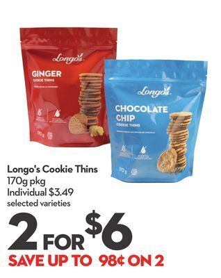 Longo's Longo's cookie thins offer