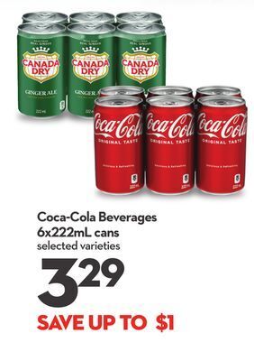 Longo's Coca-cola beverages offer