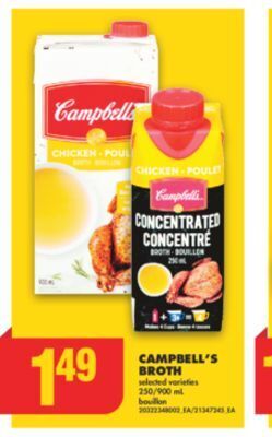 No Frills Campbell's broth, 250/900 ml offer
