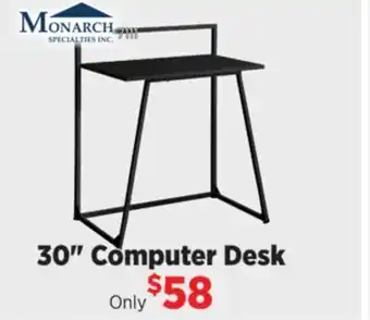 Surplus Furniture Black/metal 30 desk offer