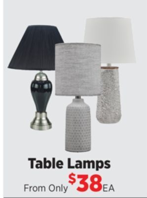 Surplus Furniture Table lamps offer