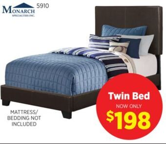 Surplus Furniture Chocolate twin bed complete offer
