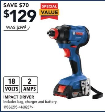 Lowe's Bosch impact driver offer