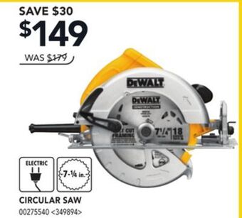 Lowe's Dewalt circular saw offer