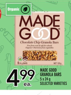 Metro Made good granola bars offer