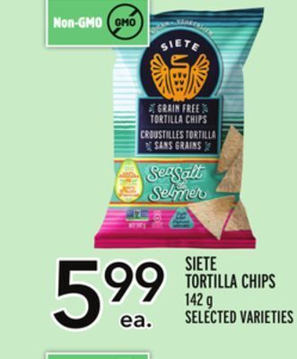 Metro Siete tortilla chips offer