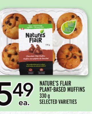 Metro Nature's flair plant-based muffins offer
