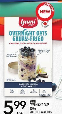 Metro Yumi overnight oats offer