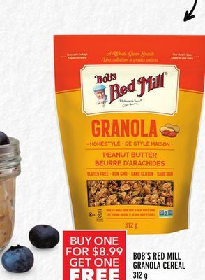 Metro Bob's red mill granola cereal offer
