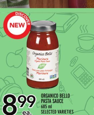 Metro Organico bello pasta sauce offer