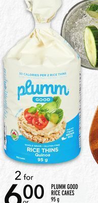 Metro Plumm good rice cakes offer