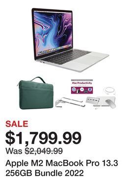 TSC Stores Apple m2 macbook pro 13.3 256gb bundle 2022 offer