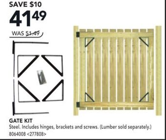 RONA Pylex gate kit offer